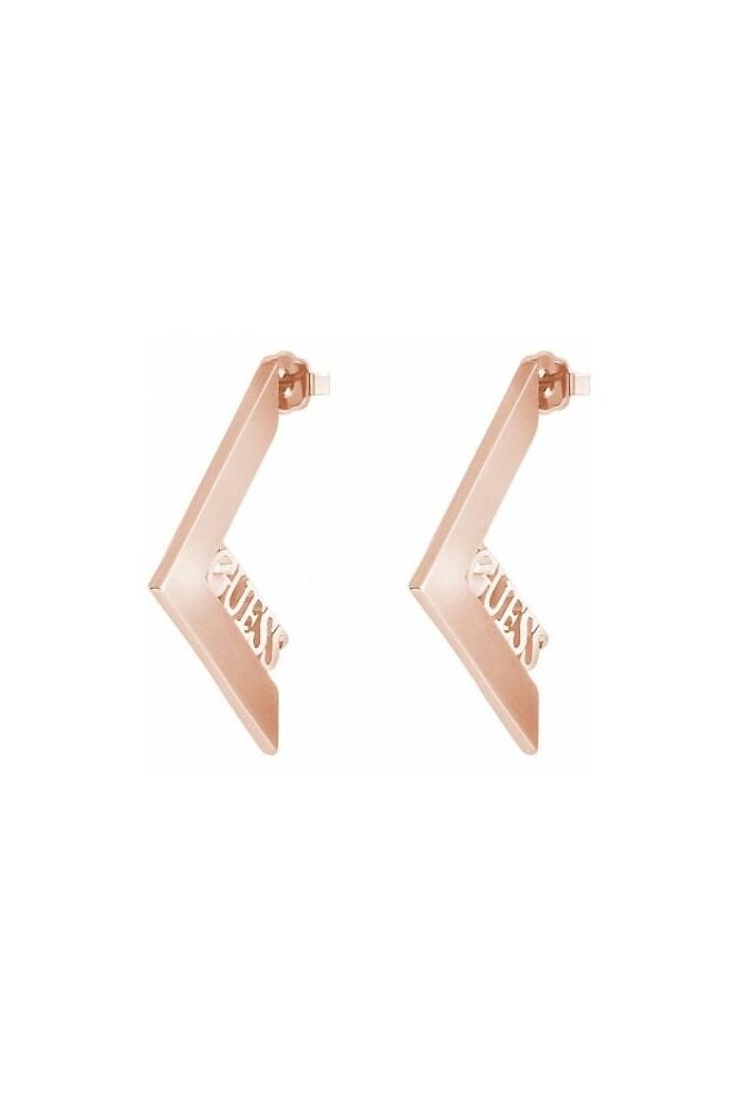 Guess  Gold Plated Triometric Earrings UBE82079