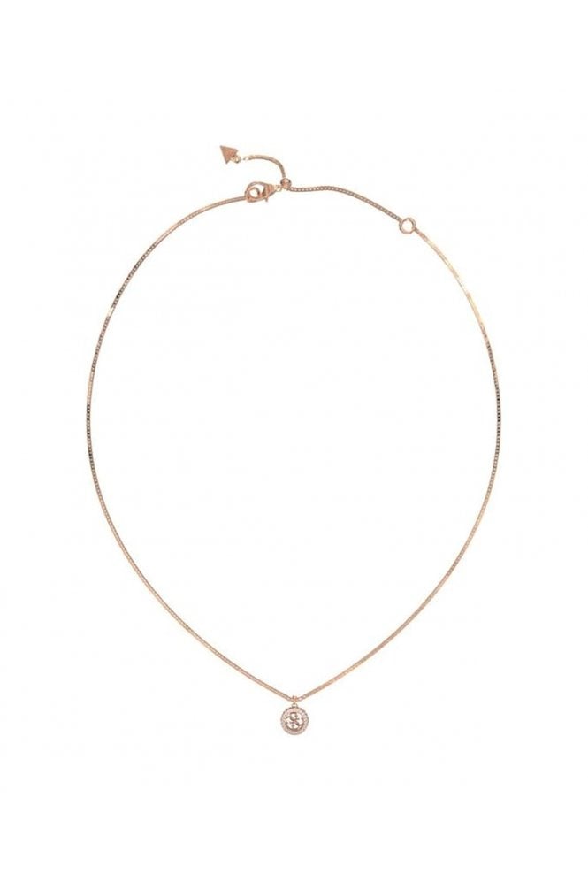 Guess  Ladies 4G Crush Rose-Gold Necklace UBN04162RG