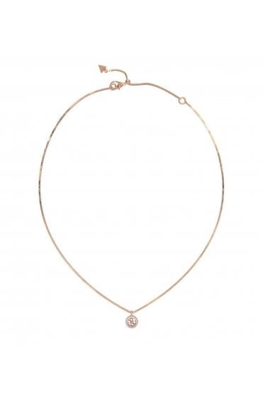 Guess Ladies 4G Crush Rose-Gold Necklace UBN04162RG