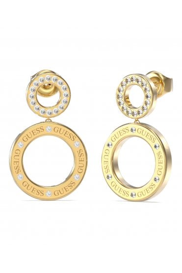 Guess Ladies Circle Lights Earring UBE03169YG