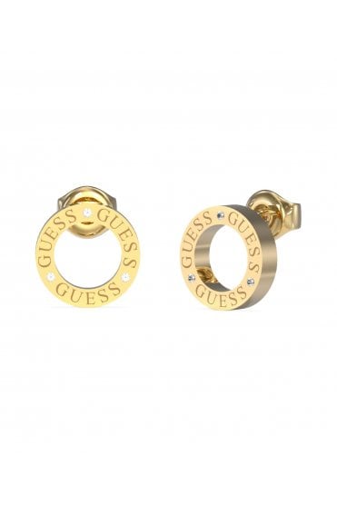 Guess Ladies Circle Lights Earrings UBE03173YG