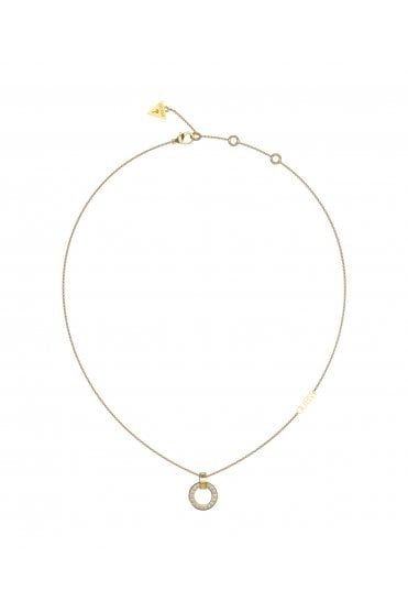 Guess Ladies Circle Lights Necklace UBN03159YG