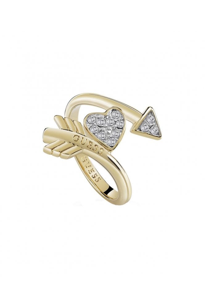Guess  Ladies Cupid Gold Ring UBR85013-54