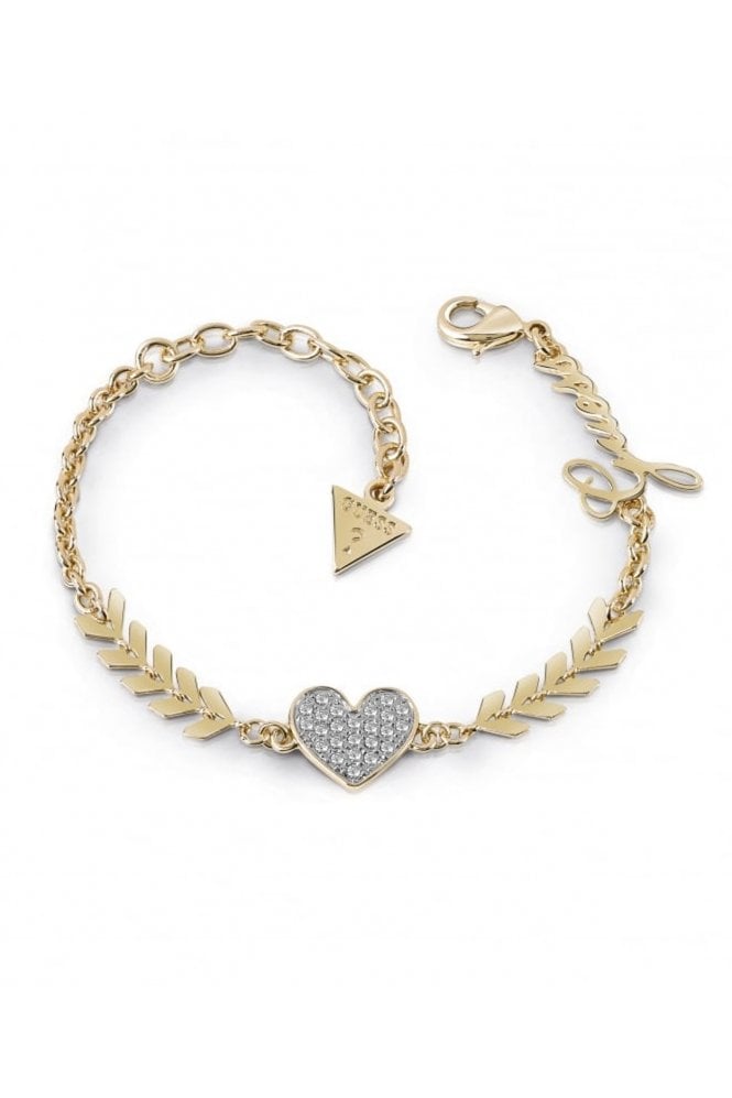 Guess  Ladies Cupid Heart Bracelet UBB85086-L