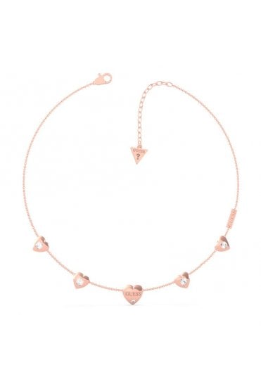 Guess Ladies Guess Is For Lovers Necklace UBN70030