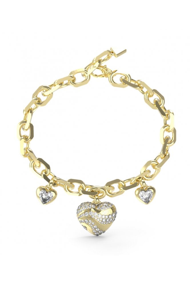 Guess  Ladies In My Heart Bracelet UBB04500YGL