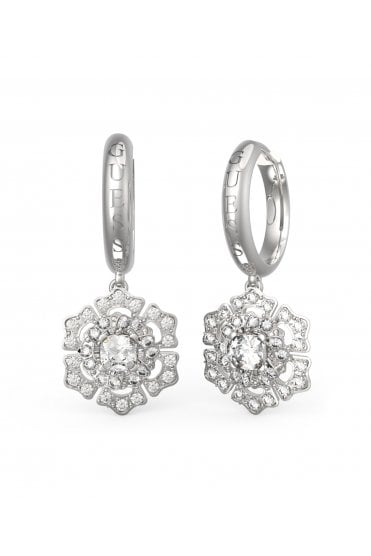 Guess Ladies La Fleur Earrings UBE04559RH