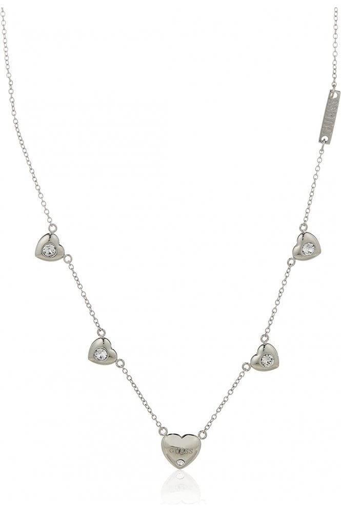 Guess  Ladies Silver Chain Necklace UBN70028
