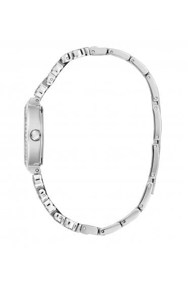 Guess Ladies Silver-Tone Stainless Steel Treasure Watch GW0476L1