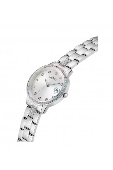 Guess Ladies Three of Hearts 34mm Dress Watch GW0657L1