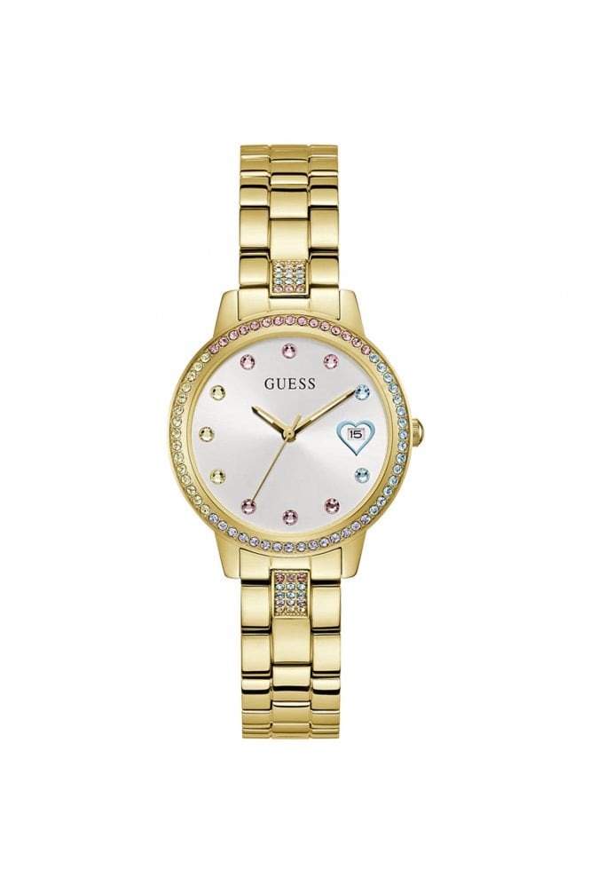 Guess  Ladies Three Of Hearts 34mm Dress Watch GW0657L2