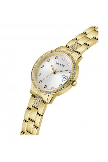 Guess Ladies Three Of Hearts 34mm Dress Watch GW0657L2