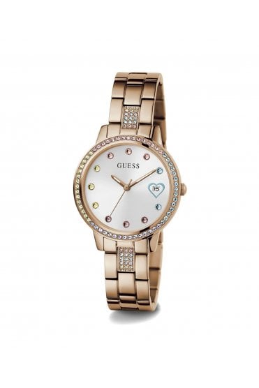 Guess Ladies Three of Hearts 34mm Dress Watch GW0657L3