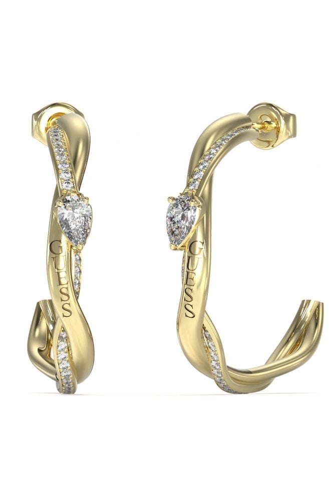 Guess  Ladies Twist Earrings UBE05063YG