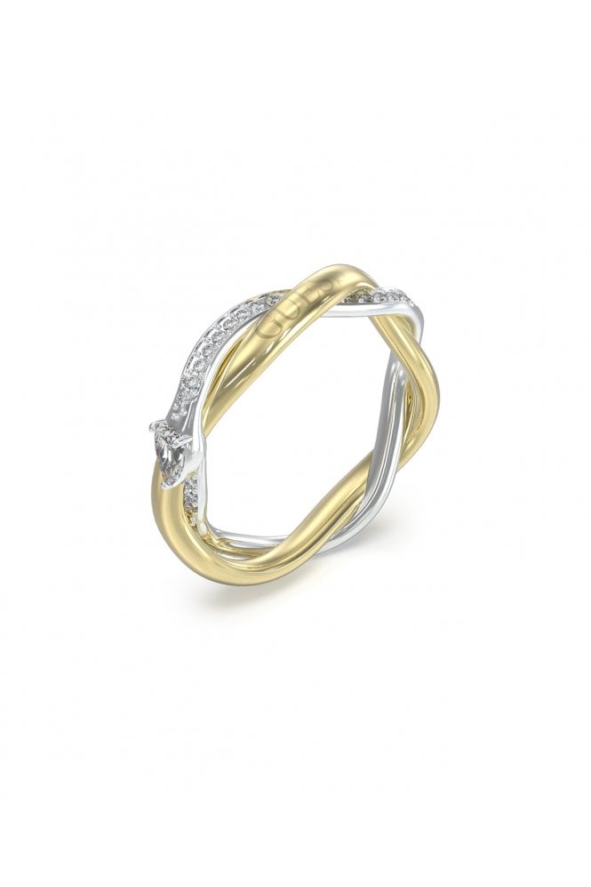 Guess  Ladies Twist Ring UBR05068YGRH54