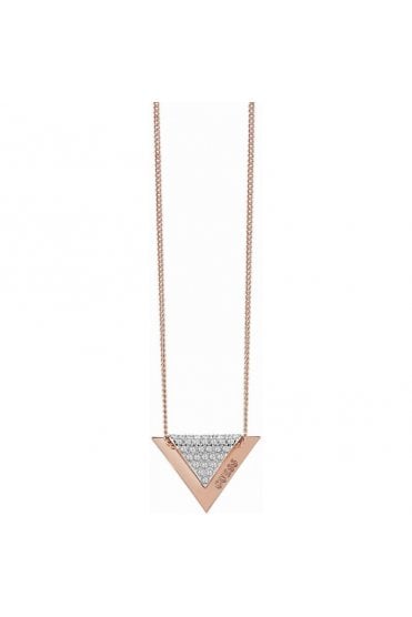 Guess Rose Gold Plated Revers Necklace UBN83069