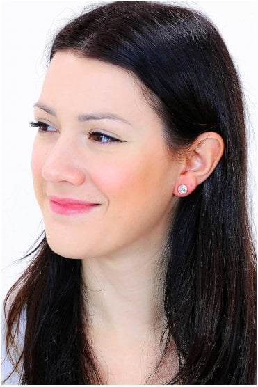 Guess Stud Party Crystal Earrings UBE02159RG