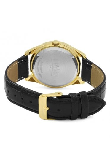 Limit Gents Gold Case Champagne Dial Watch 5689