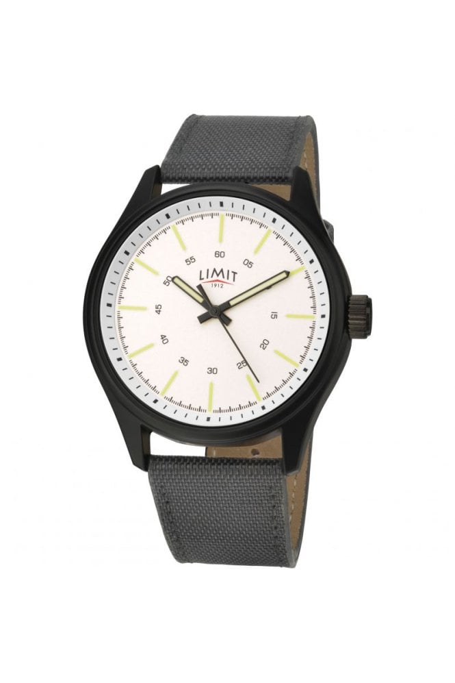Limit  Gents Pilot White Dial Watch 5949