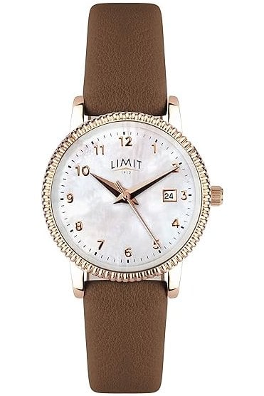 Limit Ladies Rose Gold Case Mother of Pearl Dial Watch 60057