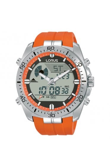 Lorus Analogue Digital Chronograph 46mm 10ATM Watch R2B11AX9