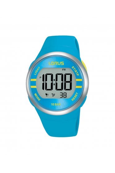 Lorus Blue Digital Watch with Silicone Strap R2341NX9
