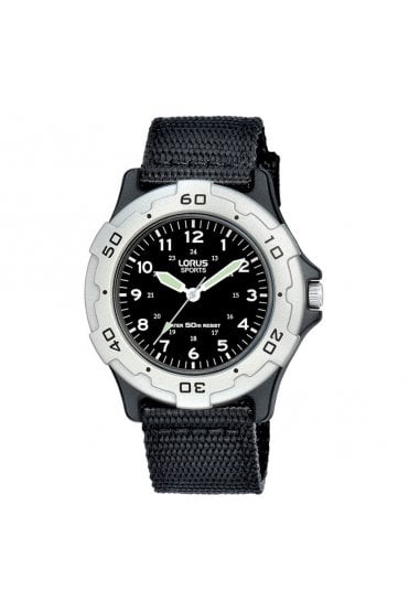 Lorus Childrens Fabric Sports 36mm 5ATM Watch RRX87FX9