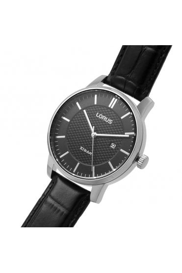 Lorus Gents 42 mm Quartz Black Dial Watch RH981NX9