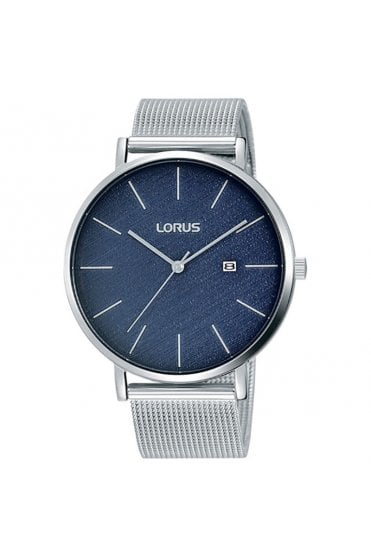 Lorus Gents 42mm Quartz Blue Dial Watch RH903LX8