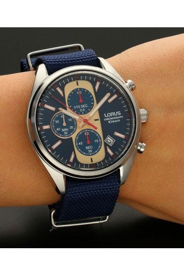 Lorus Gents 42mm Sports Chronograph Watch RM357GX9