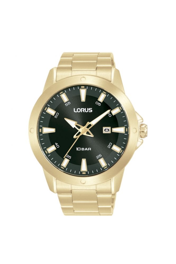 Lorus  Gents Black Dial Analogue Dress 44mm Watch RH962PX9