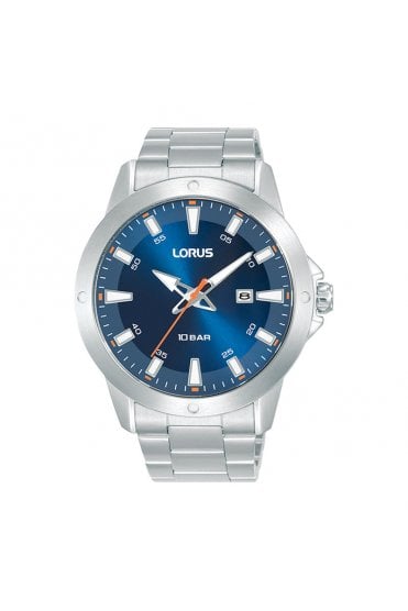 Lorus Gents Blue Dial Analogue Dress 44mm Watch RH959PX9