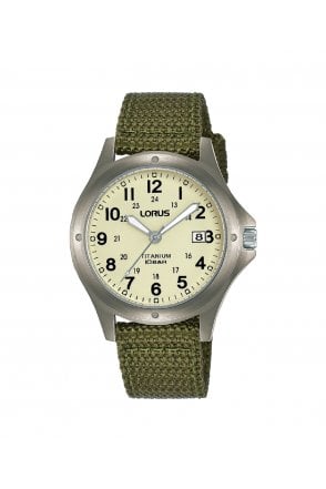 Lorus Gents Military Titanium Watch RG877CX9 (formally RXD425L8)
