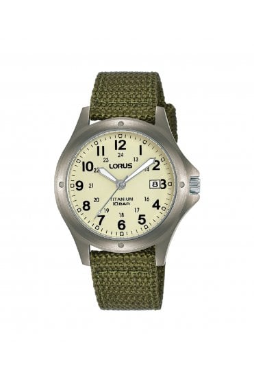 Lorus Gents Military Titanium Watch RG877CX9 (formally RXD425L8)