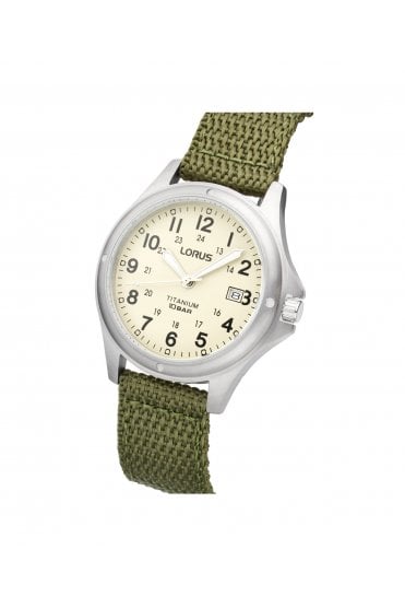 Lorus Gents Military Titanium Watch RG877CX9 (formally RXD425L8)