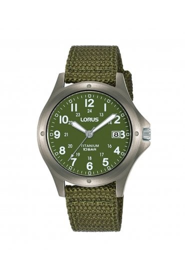 Lorus Gents Military Titanium Watch RG901CX9 (RG875CX9 re-issue)