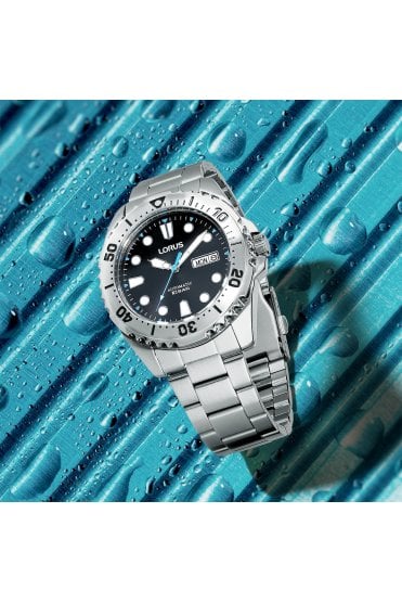 Lorus Gents Power Sports Automatic 44mm Stainless Steel Watch RL471BX9