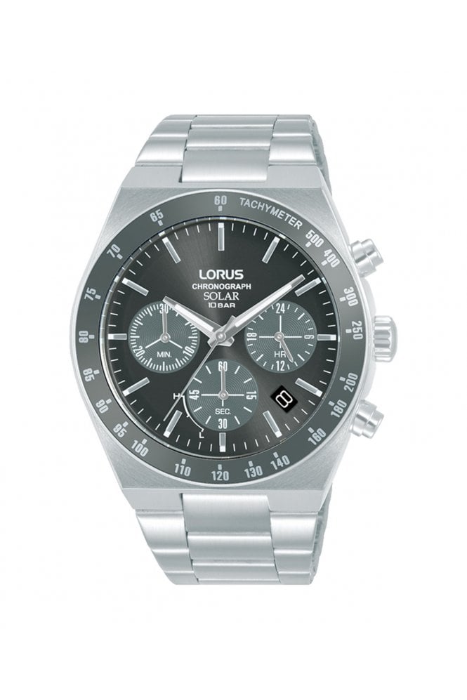 Lorus  Gents Urban Solar Chronograph 42mm Stainless Steel Watch RZ519AX9