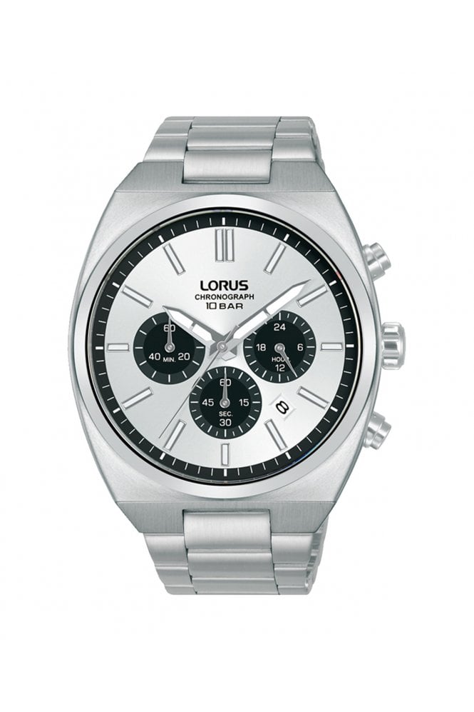 Lorus  Gents Urban Solar Chronograph 43mm Stainless Steel Watch RT369KX9