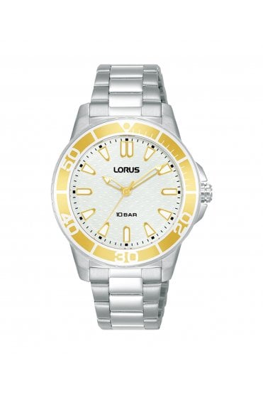 Lorus Ladies 34mm Stainless Steel Sports Watch RG255VX9