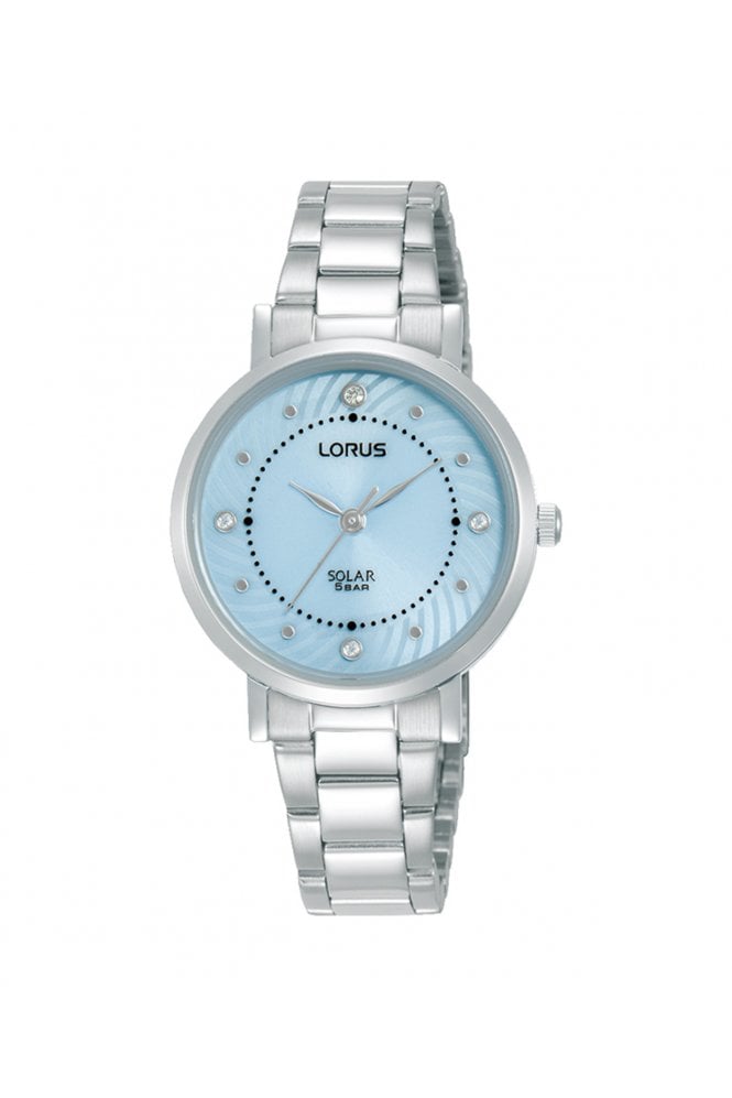 Lorus  Ladies Solar Elegance 30mm Stainless Steel Watch RY519AX9