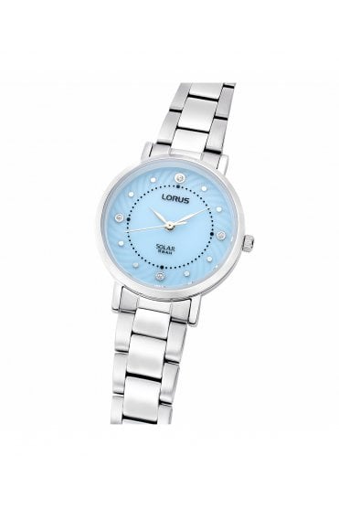 Lorus Ladies Solar Elegance 30mm Stainless Steel Watch RY519AX9