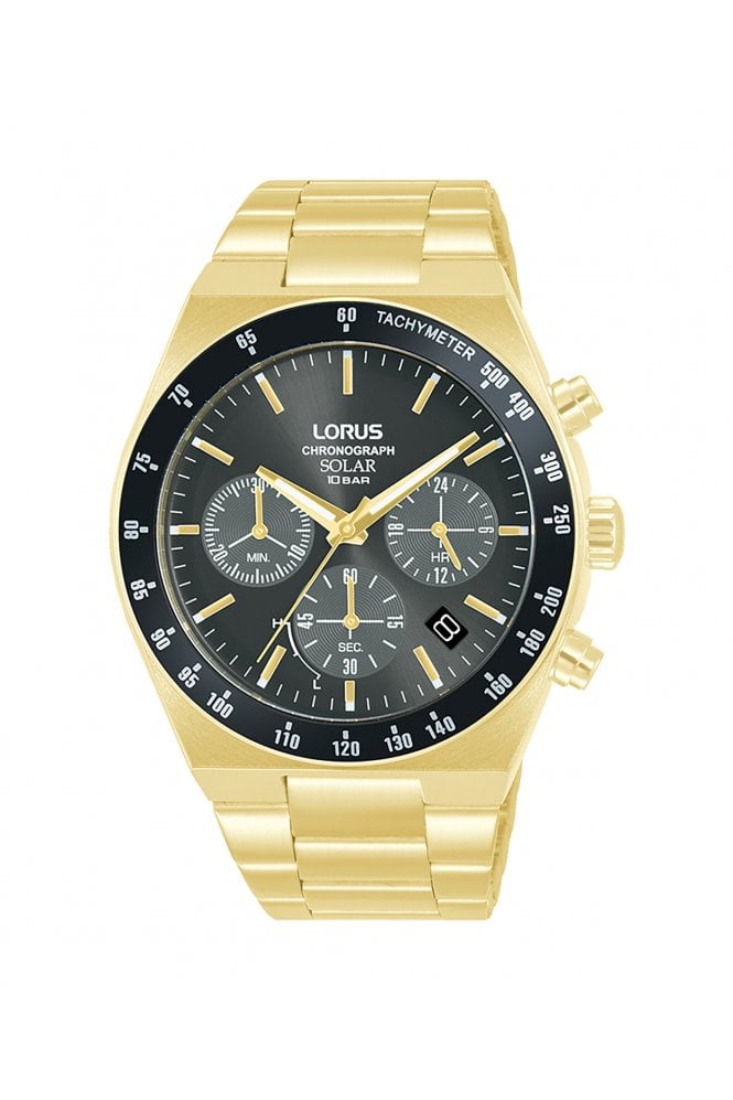 Lorus  Prestige Solar Chronograph 42mm Stainless Steel Watch RZ528AX9