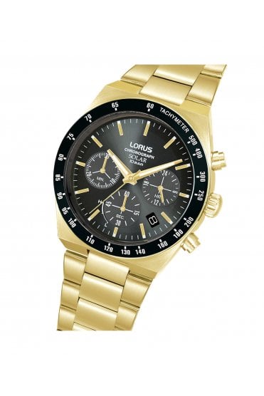 Lorus Prestige Solar Chronograph 42mm Stainless Steel Watch RZ528AX9