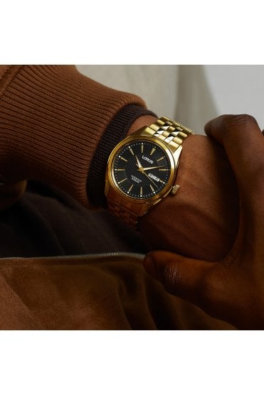 Lorus Sports Automatic 42mm Gold-Tone Stainless Steel Watch RL488BX9