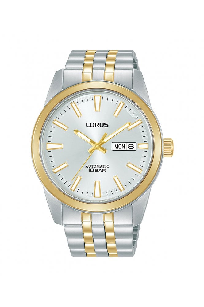 Lorus  Two-Tone Automatic 42mm Stainless Steel Watch RL494BX9