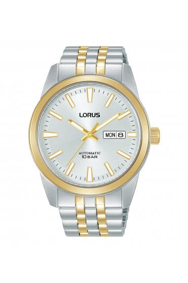 Lorus Two-Tone Automatic 42mm Stainless Steel Watch RL494BX9
