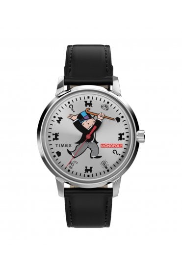 Monopoly x Timex Marlin 38mm Leather Strap Watch TW2Y46900