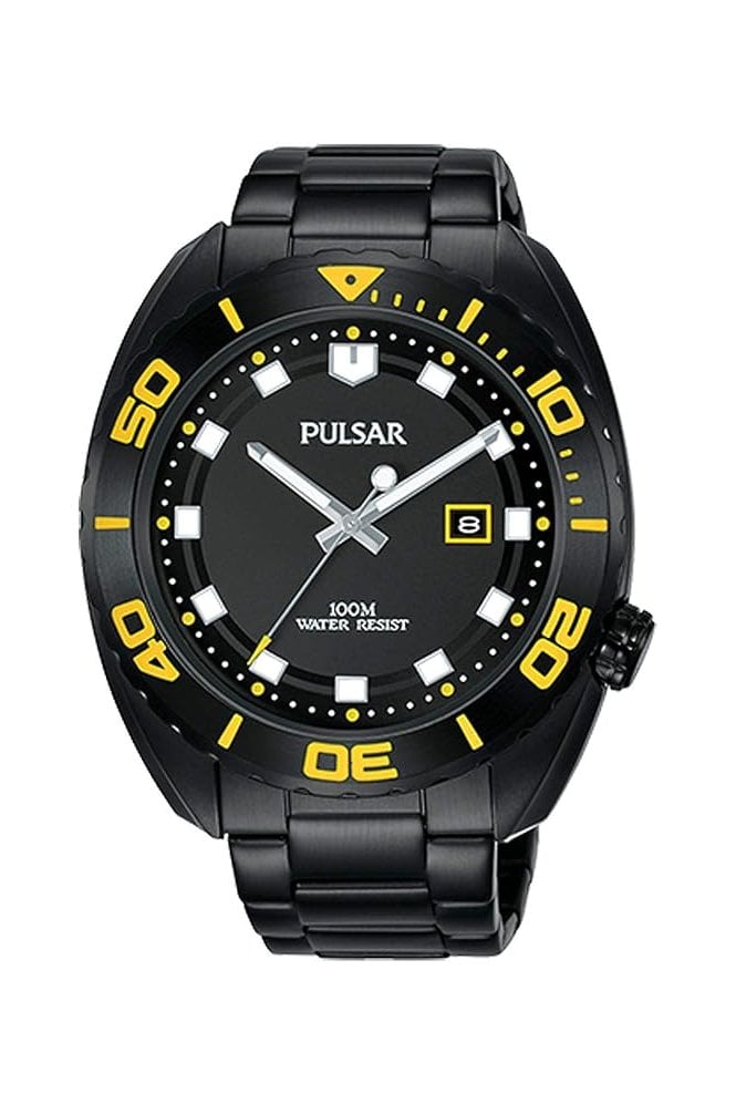 Pulsar  Gents Ion Coated Sport 44mm 10ATM Watch PG8285X1