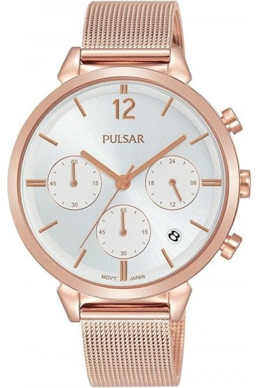 Pulsar Ladies Chronograph 36mm 5ATM Watch PT3944X1